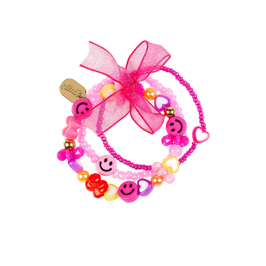 || Souza! || Armband smiley pink - Hortence