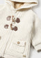 || Mayoral || Gevoerd houtje touwtje vest crème - Newborn