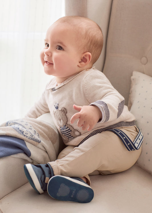 || Mayoral || Gebreide trui met beertje - Newborn