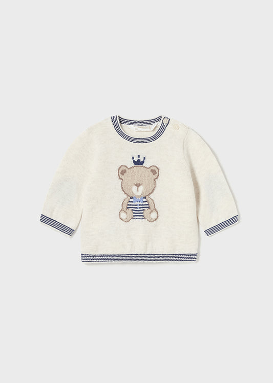 || Mayoral || Gebreide trui met beertje - Newborn