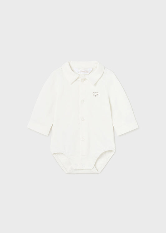 || Mayoral || Romper shirt met kraagje wit - Newborn