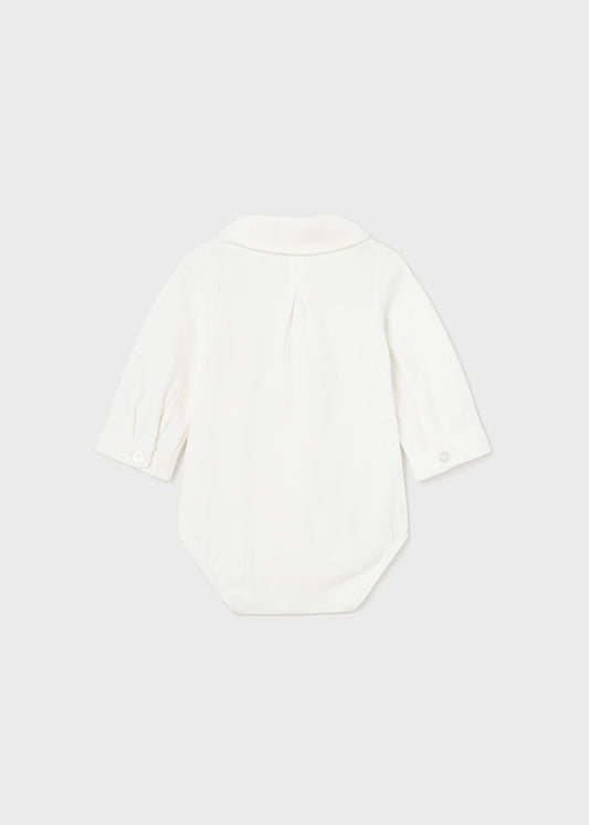 || Mayoral || Romper shirt met kraagje wit - Newborn
