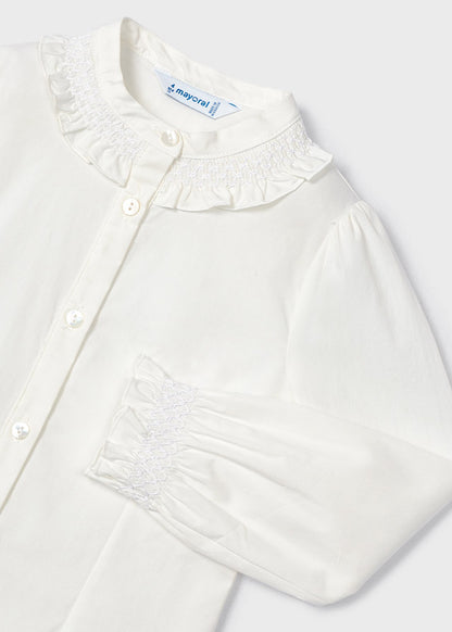 || Mayoral || Poplin blouse met kraag - Mini