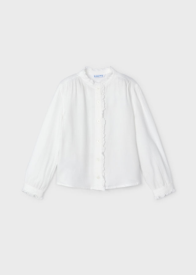 || Mayoral || Soepele blouse met glinster knopen
