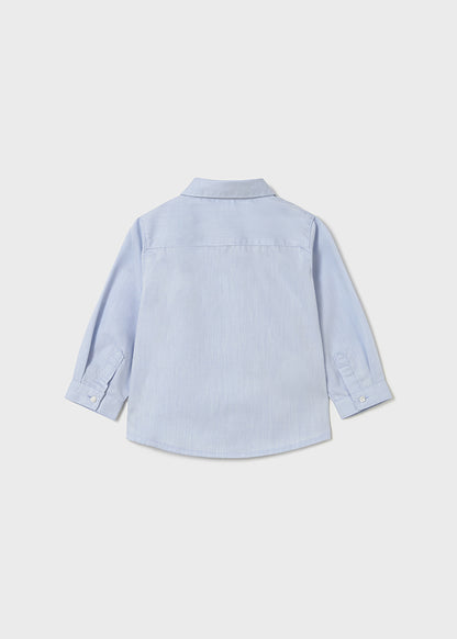 || Mayoral || Basis overhemd met twill blauw