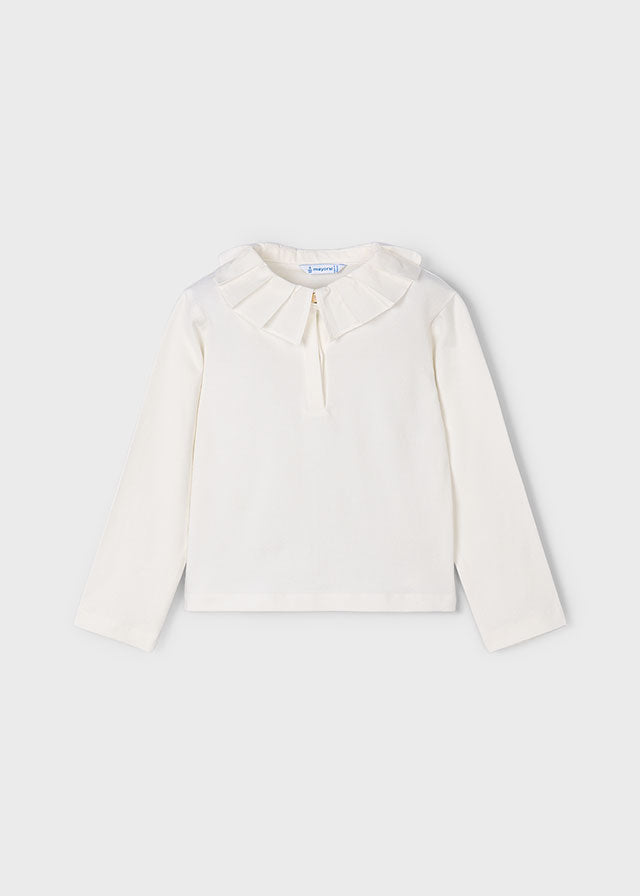 || Mayoral || Basis t-shirt met kraag - Cream 82
