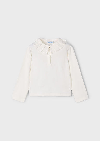 || Mayoral || Basis t-shirt met kraag - Cream 82