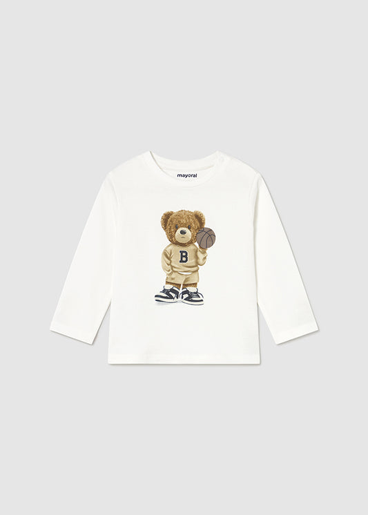 || Mayoral || T-shirt met beer - Ecru
