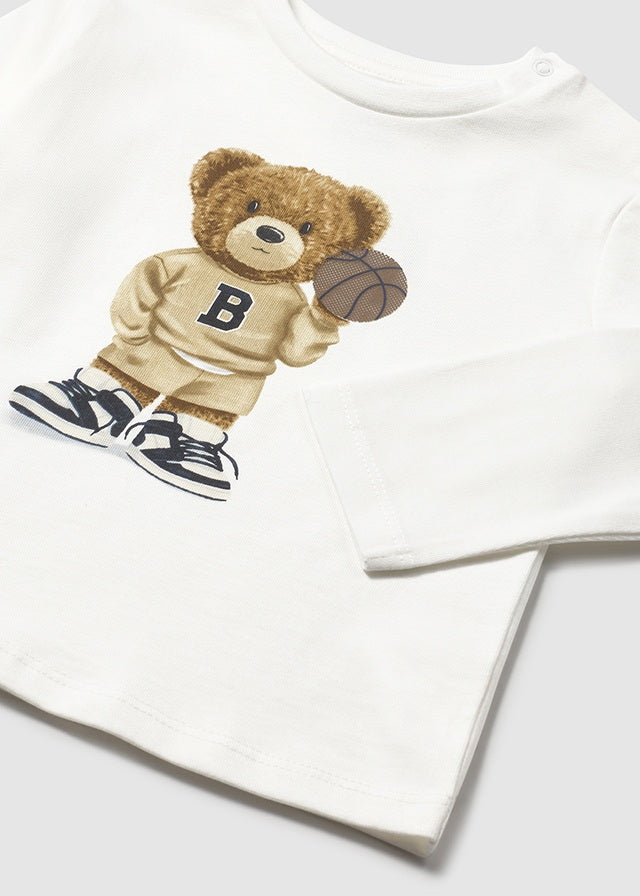 || Mayoral || T-shirt met beer - Ecru