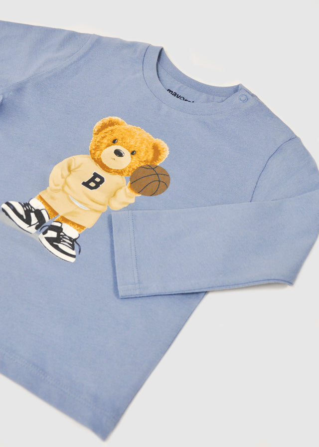|| Mayoral || T-shirt met beer - Blauw