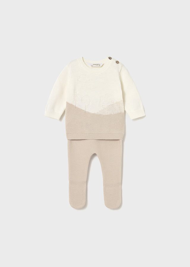 || Mayoral || Newborn set auto - Ecru