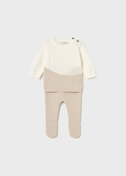 || Mayoral || Newborn set auto - Ecru