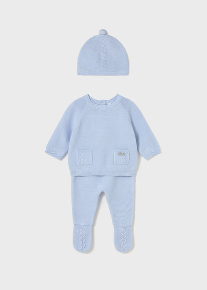 || Mayoral || Newborn set met mutsje - Blauw