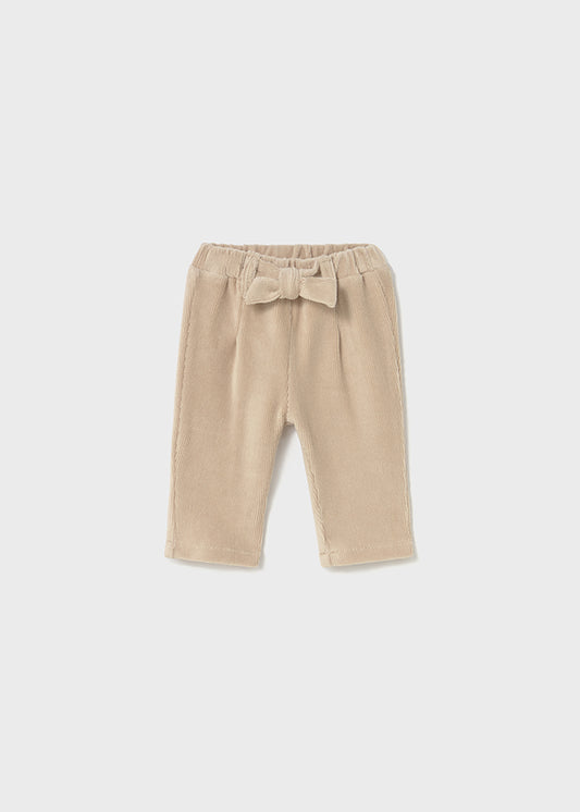 || Mayoral || Zachte rib broek met strik