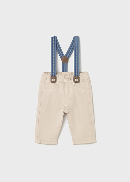 || Mayoral || Katoenen gevoerde broek met bretels