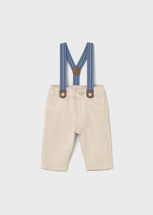 || Mayoral || Katoenen gevoerde broek met bretels