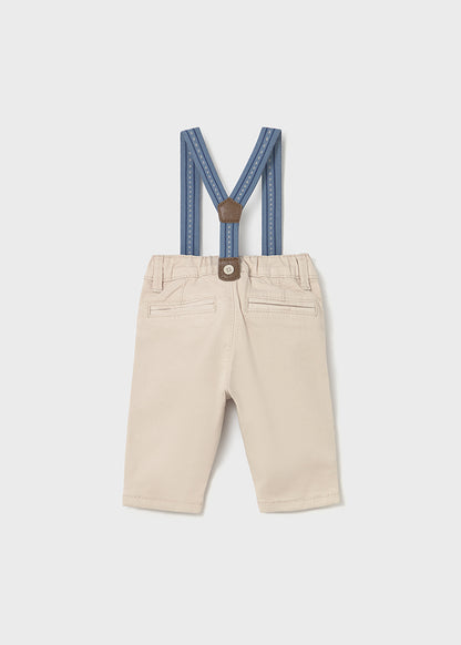 || Mayoral || Katoenen gevoerde broek met bretels