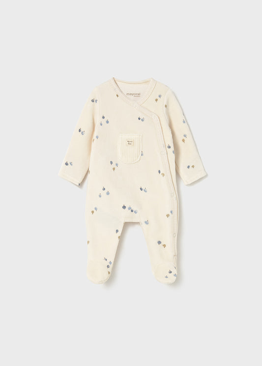 || Mayoral || Velours boxpak met appeltjes - Blauw