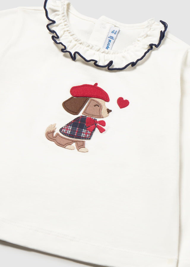 || Mayoral || T-shirt met kraagje en hondje