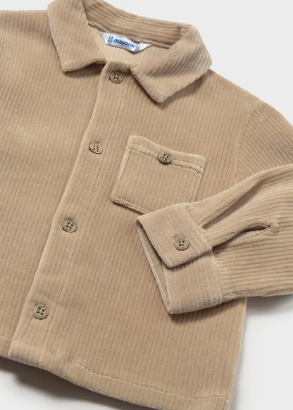 || Mayoral || Rib velours overhemd