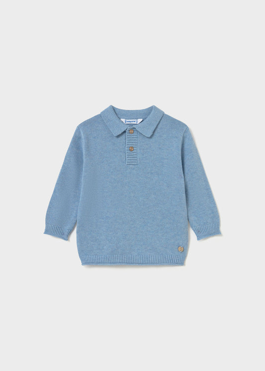 || Mayoral || Gebreide polo trui - Vivid Rain 65