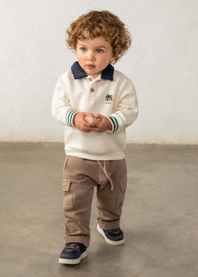 || Mayoral || Polo sweater met backprint