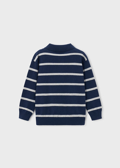 || Mayoral || Gebreide polo met lange mouwen - Blue 82