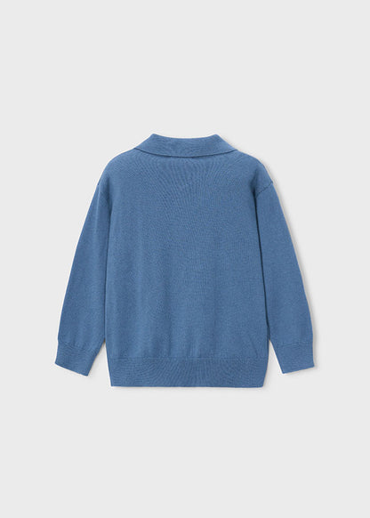 || Mayoral || Gebreide polo met lange mouwen - Steel 84