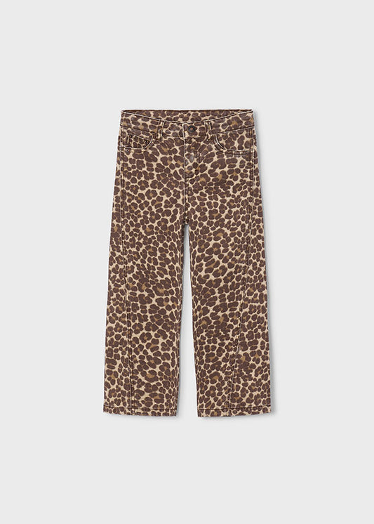 || Mayoral || Wideleg jeans met panterprint