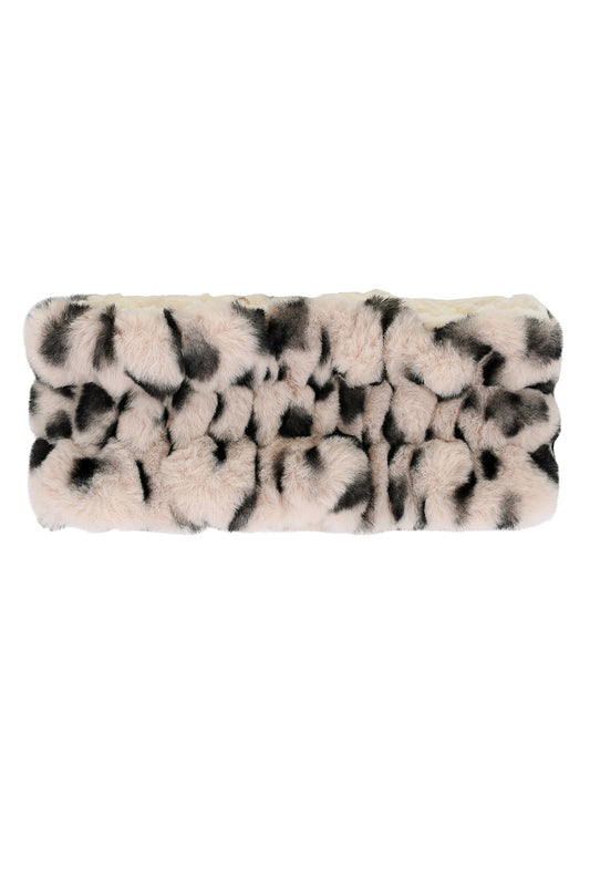 || LOOXS || Fake fur hoofdband - Dalmatiër