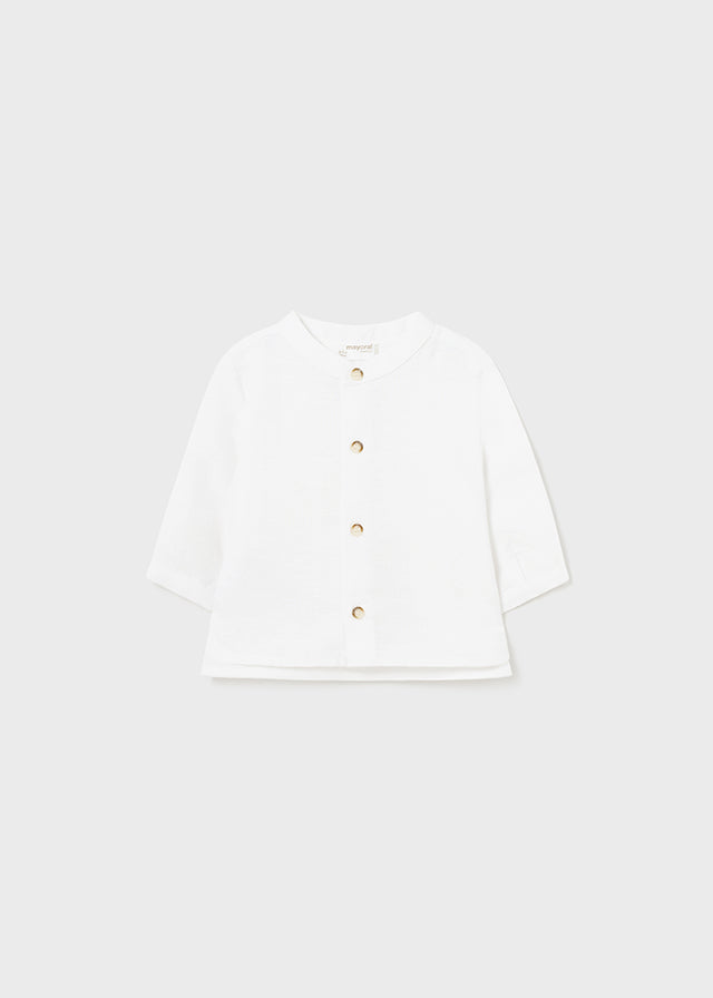 || Mayoral || Linnen shirt met mao kraag - Newborn