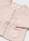 || Mayoral || Gebreid vest met golvend randje roze - Newborn