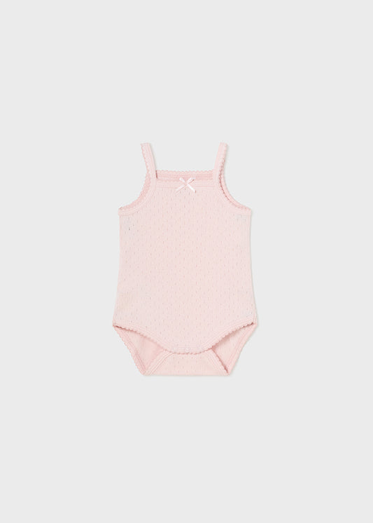 || Mayoral || Romper met dunne bandjes en pointelle roze - Newborn