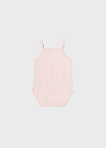 || Mayoral || Romper met dunne bandjes en pointelle roze - Newborn