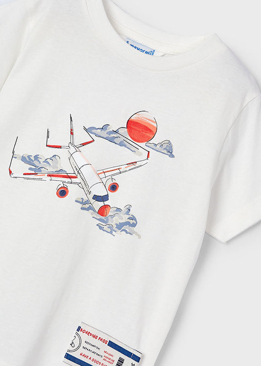 || Mayoral || T-shirt vliegtuig - Mini