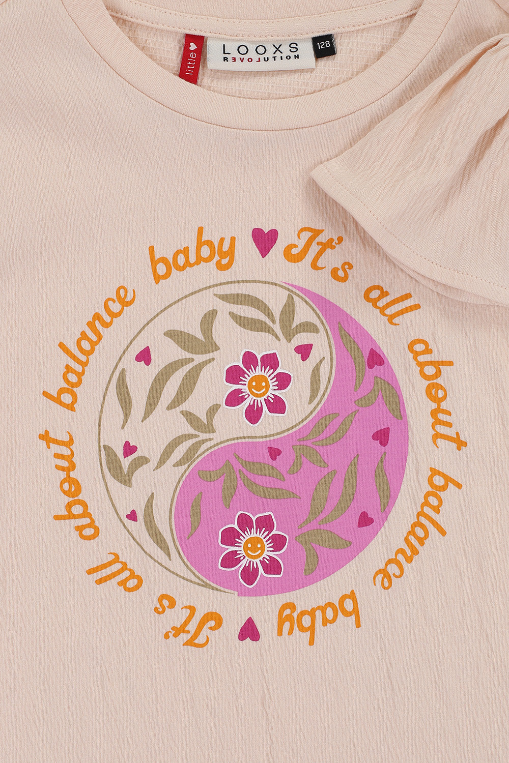 || LOOXS || T-shirt met print ‘it’s all about balance baby’