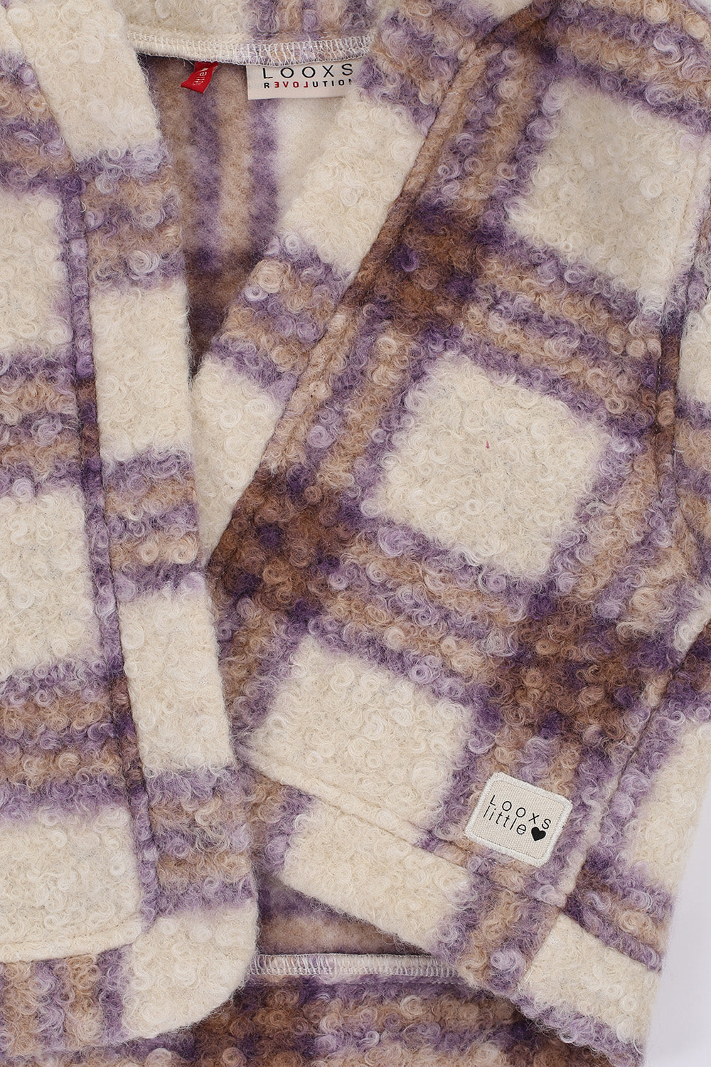 || LOOXS || Geruit bouclé gilet
