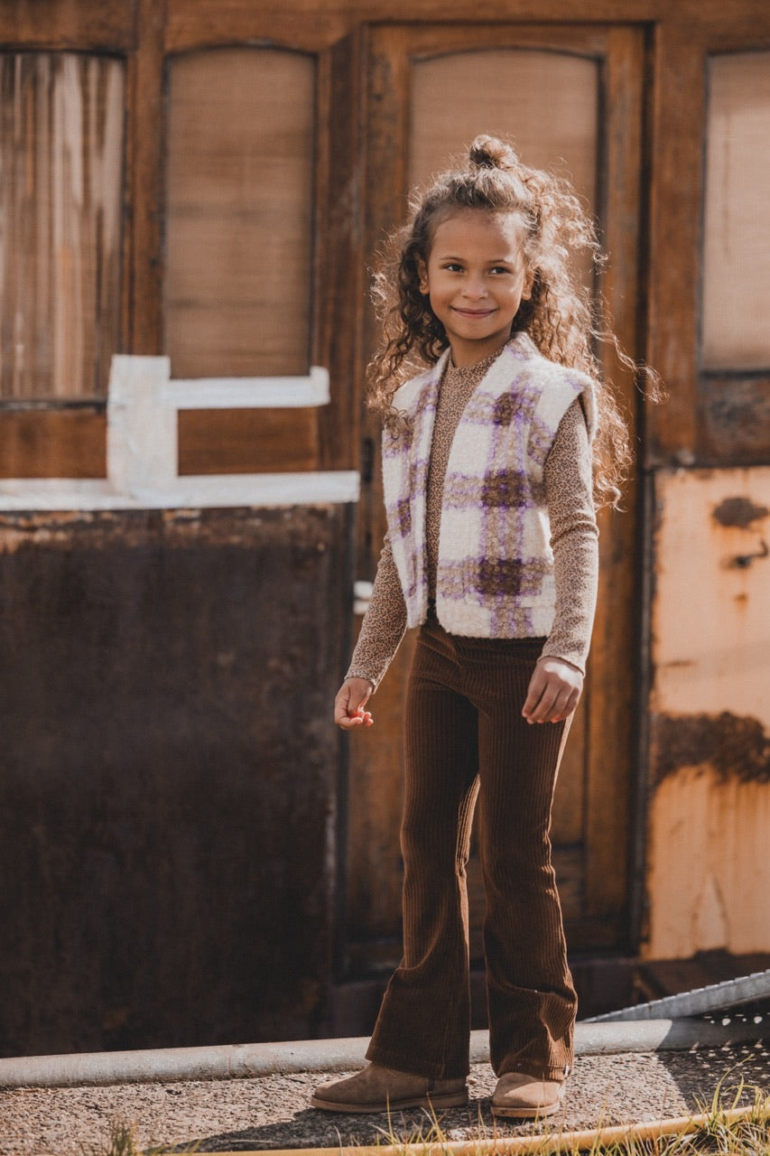 || LOOXS || Geruit bouclé gilet
