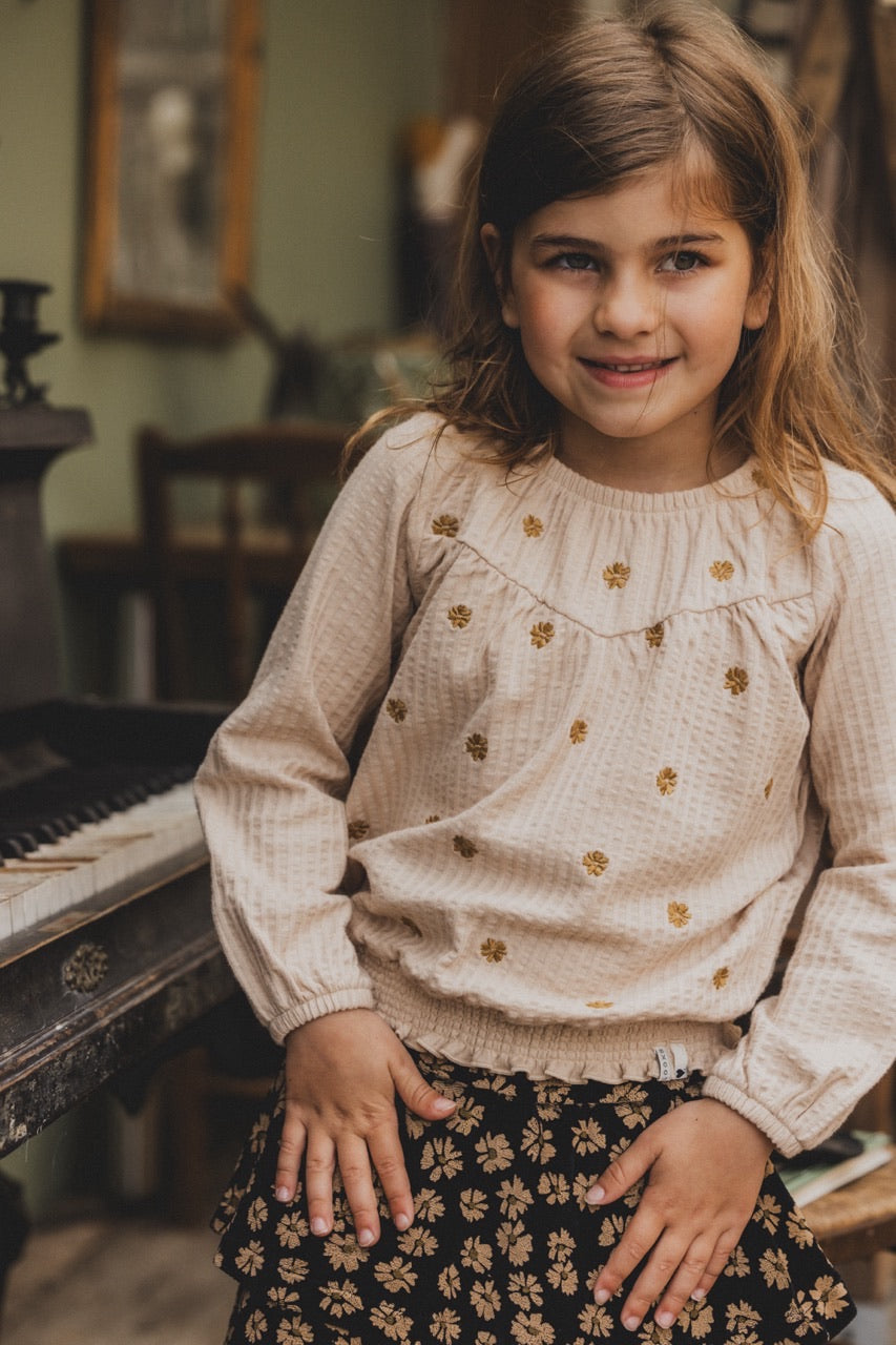 || LOOXS || Seersucker blouse met embroidery