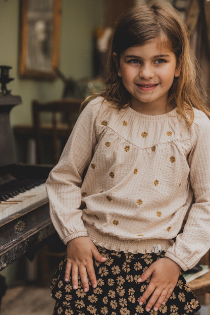 || LOOXS || Seersucker blouse met embroidery