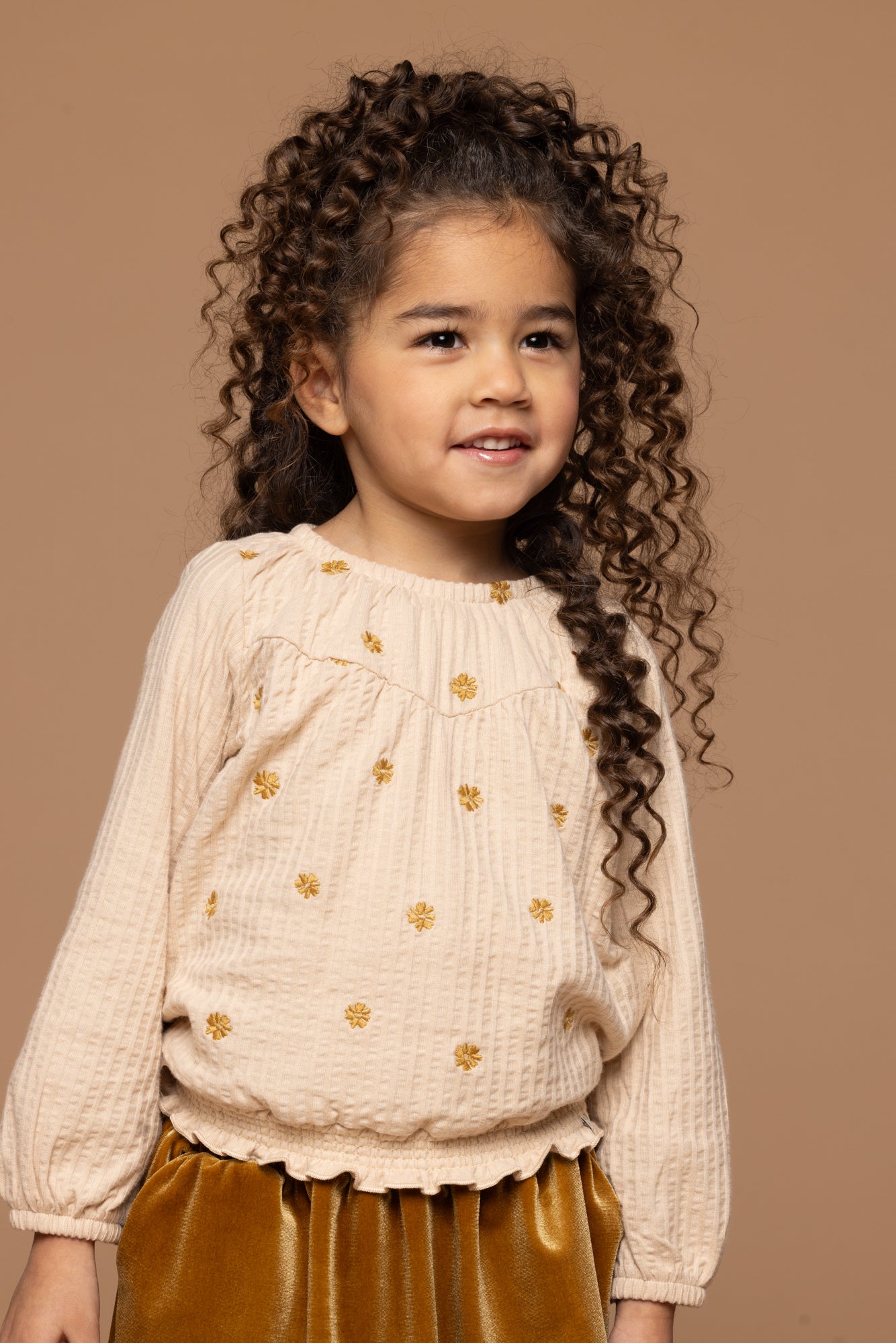 || LOOXS || Seersucker blouse met embroidery