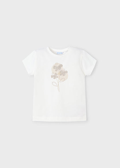 || Mayoral || Basis t-shirt met glinster print