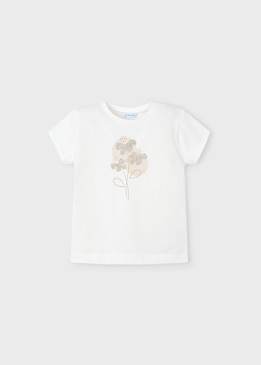 || Mayoral || Basis t-shirt met glinster print