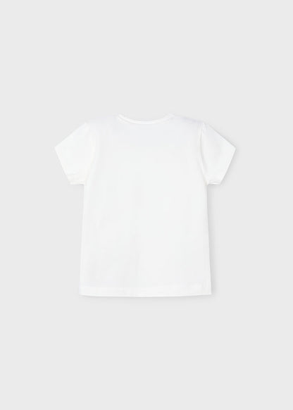 || Mayoral || Basis t-shirt met glinster print