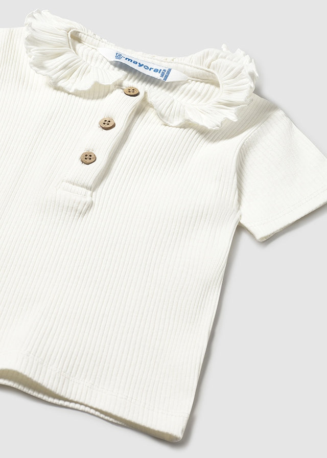 || Mayoral || Rib t-shirt met kraagje