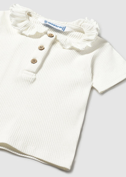 || Mayoral || Rib t-shirt met kraagje