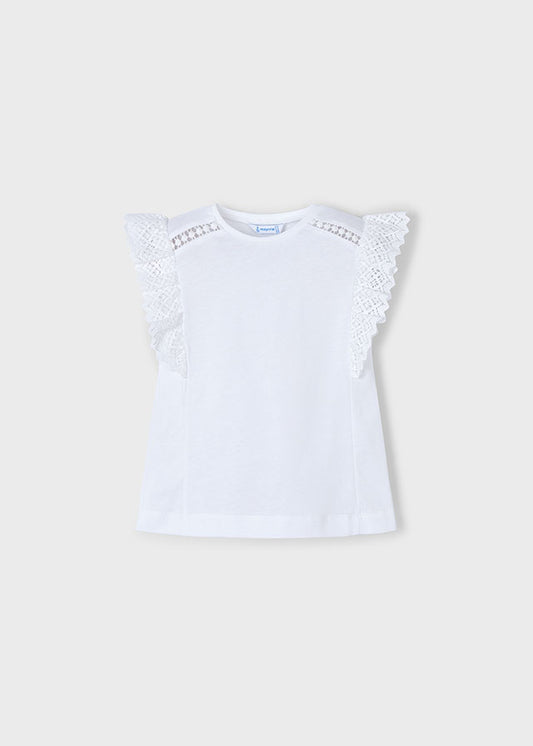 || Mayoral || T-shirt met gehaakt randje