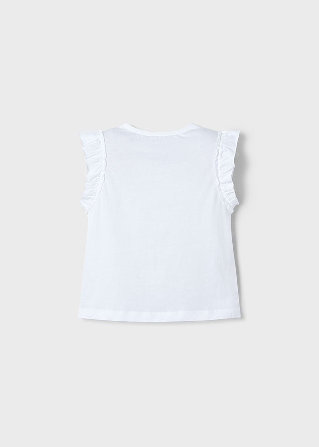 || Mayoral || Top met broderie en ruffles