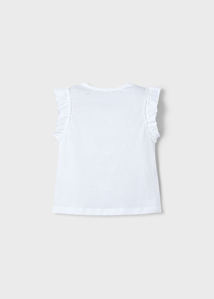 || Mayoral || Top met broderie en ruffles