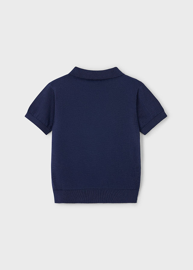 || Mayoral || Gebreide polo met korte mouw - Navy